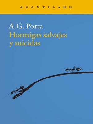 cover image of Hormigas salvajes y suicidas